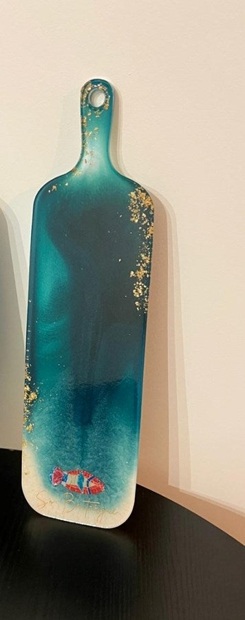 Présentoir So'Boutargue en époxy Turquoise - So'Boutargue